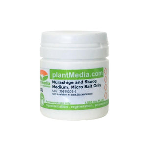 Murashige and Skoog (MS) Medium, Micro Salt Only