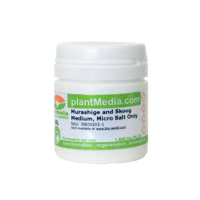 Murashige and Skoog (MS) Medium, Micro Salt Only