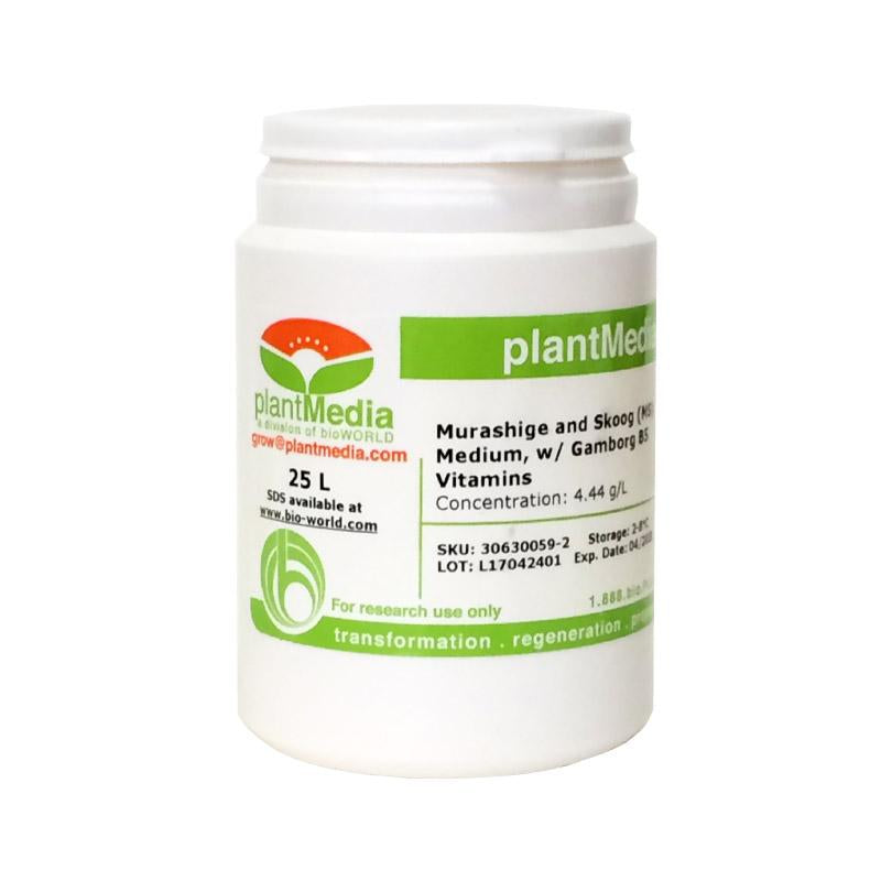 Murashige and Skoog (MS) Medium, w/ Gamborg B5 Vitamins – PlantMedia